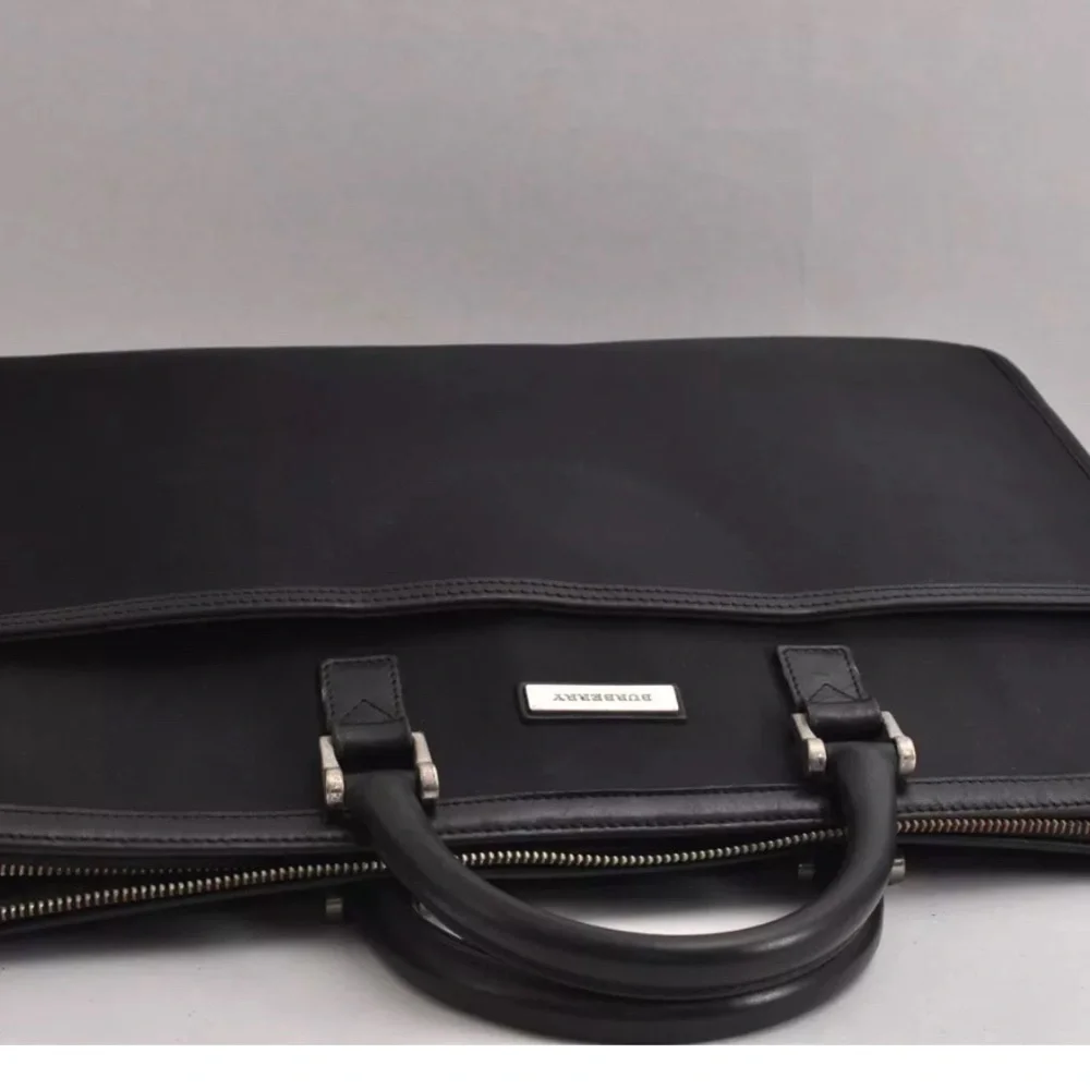 BURBERRY Authentic Nylon 2Way Business Briefcase with COA- Preowned